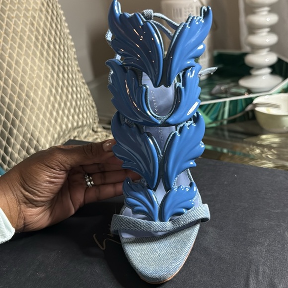 Denim Giuseppe pumps - Picture 13 of 15